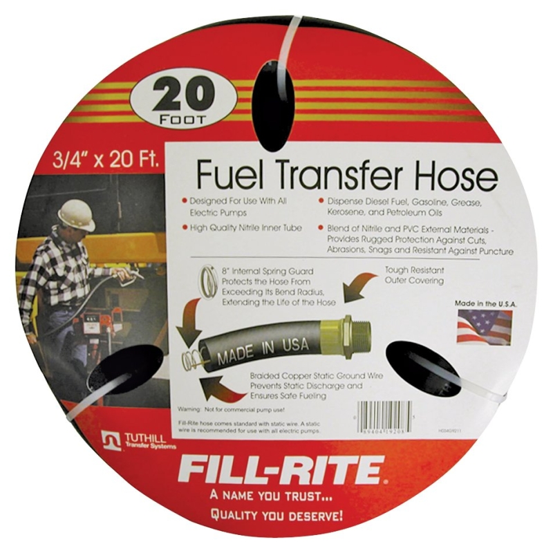 FUEL HOSE 20FT X 3/4"         