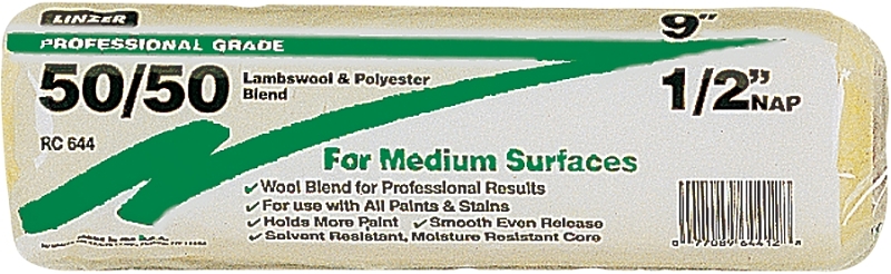 ROLLER CVR 50/50 BLEND 9X1/2IN