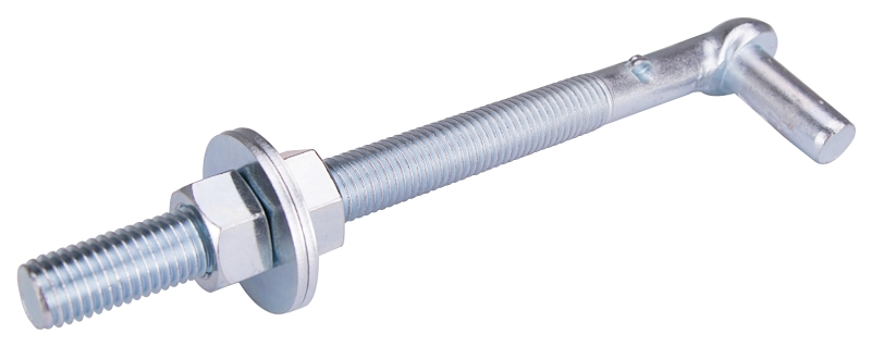 HOOK BOLT STEEL 3/4X10IN ZINC 