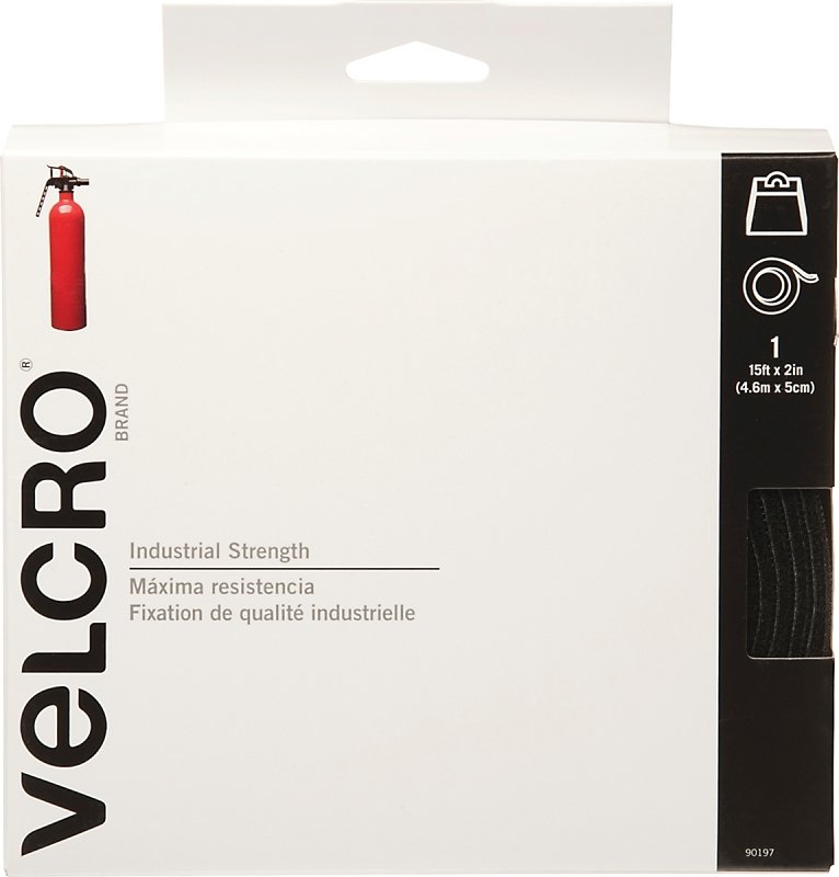 FASTENER VELCRO TAPE 15FT BLK 