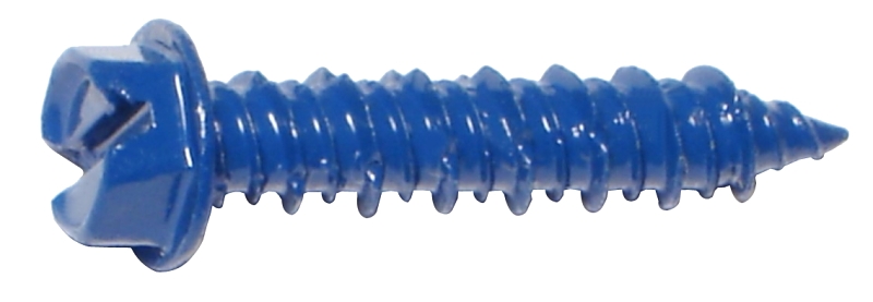 SCREW SLOT HEX BLU 1/4X1-1/4IN