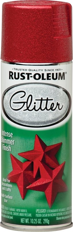 PAINT SPRY GLITTER RED 10.25OZ
