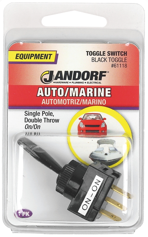SWITCH TOGG BLK SPDT ON/OFF3TB