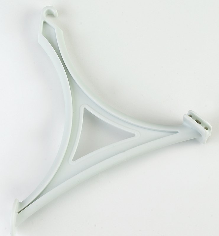 BRACKET SUPPORT SHOE SHELF WHT