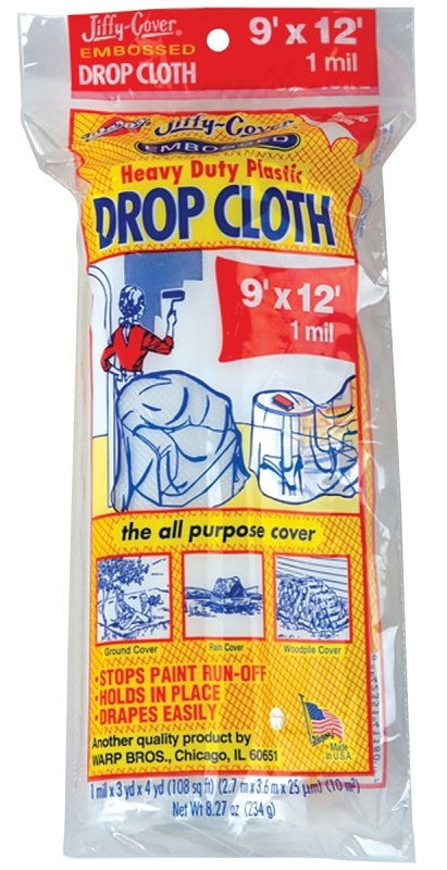 [6597512] CLOTH DROP PLASTIC 1MIL 9X12FT