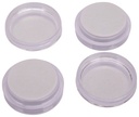 CUPS ROUND 2 IN W/FELT CLEAR  