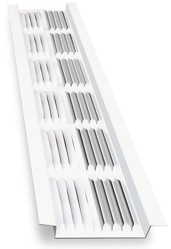 SOFFIT VENT LOUVERED 8FT WHITE