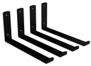 KIT HARDWARE FLOATING SHLF BLK