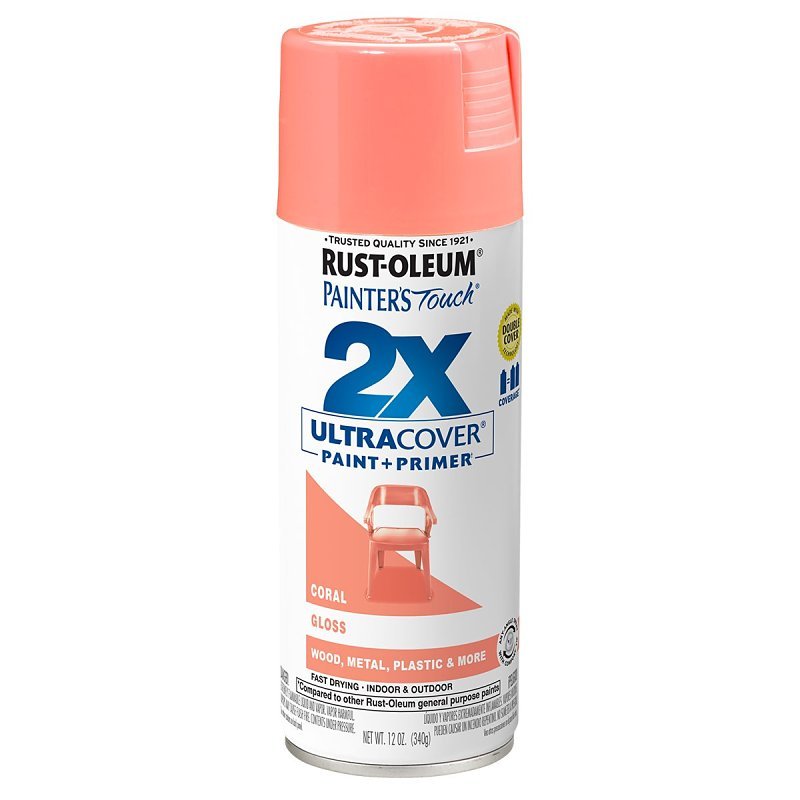 PAINT SPRAY GLOSS CORAL       