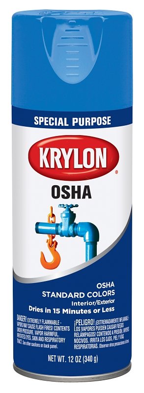 PAINT SPRY OSHA SFTY BLUE 12OZ