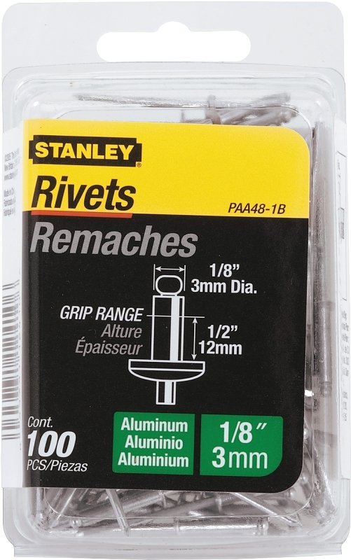 [5861448] RIVET 1/8X1/2IN ALUMINUM 100PK