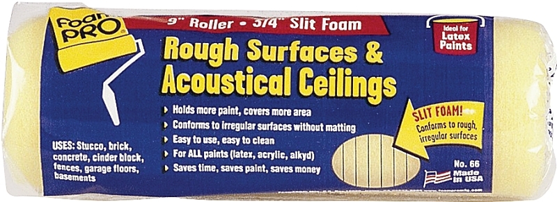 ROLLER COVER SLIT FOAM 9X3/4IN