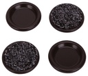 CARPETED CUPS RND 1-3/4IN BRN 