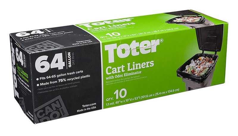 [1225549] LINER TRASH CAN BLACK 64GAL   