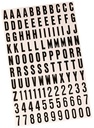 NUMBER/LETTER 1IN BLK/WHITE   