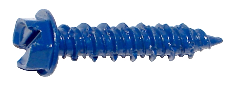 SCREW SLOT HEX BLU 1/4X1-1/4IN
