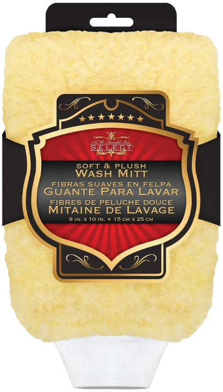 WASH MITT ACRYL W/CUFF 6X10IN 