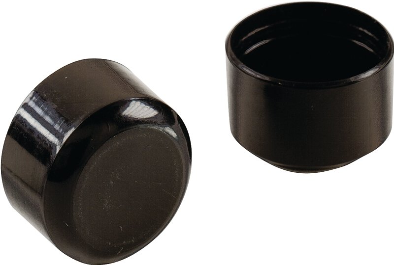 TIP LEG FURN 1-1/8IN BLK      