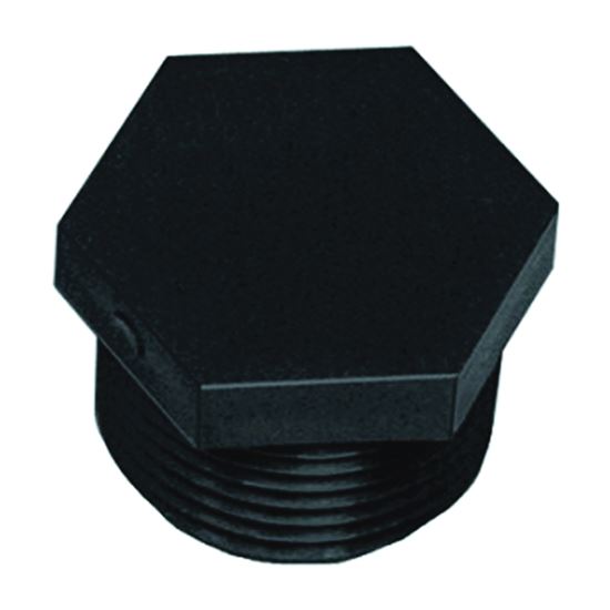 PLUG POLY MALE 1-1/4IN NPTXHEX