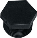 PLUG POLY MALE 1-1/4IN NPTXHEX