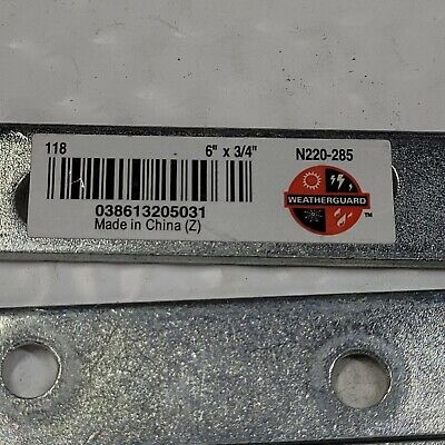 PLATE MENDING STL 6X3/4IN ZN  