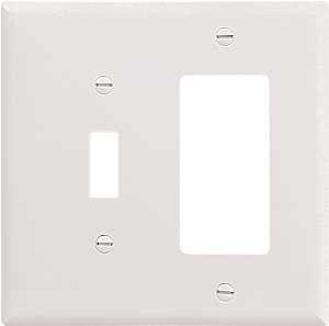 WALL PLATE ROCKER 2GANG WHITE 