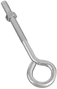 EYE BOLT W/NUT 3/8X6IN ZINC   