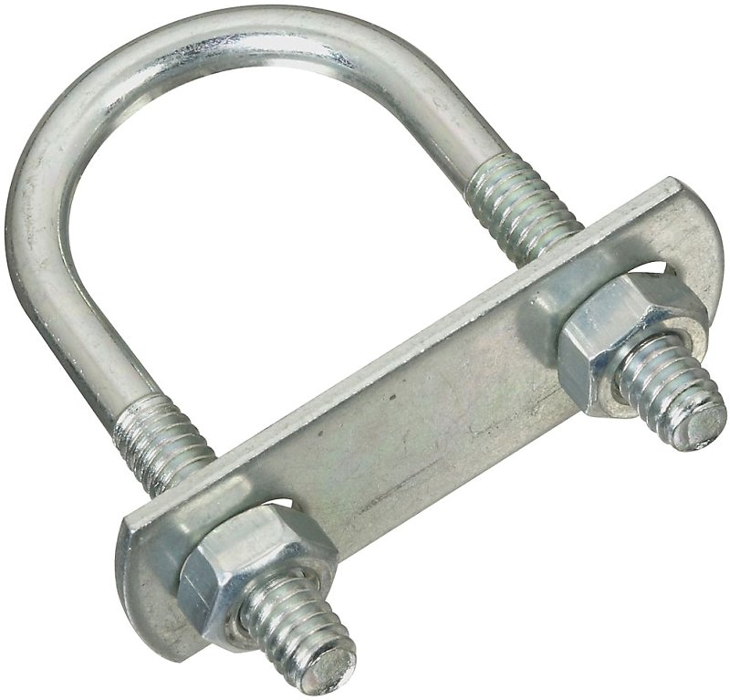 [6043319] BOLT U W/NUT 1/4X1-1/8X2.25 ZN