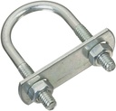 BOLT U W/NUT 1/4X1-1/8X2.25 ZN