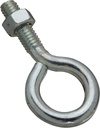 EYE BOLT W/NUT 5/16 X2-1/2 ZNC