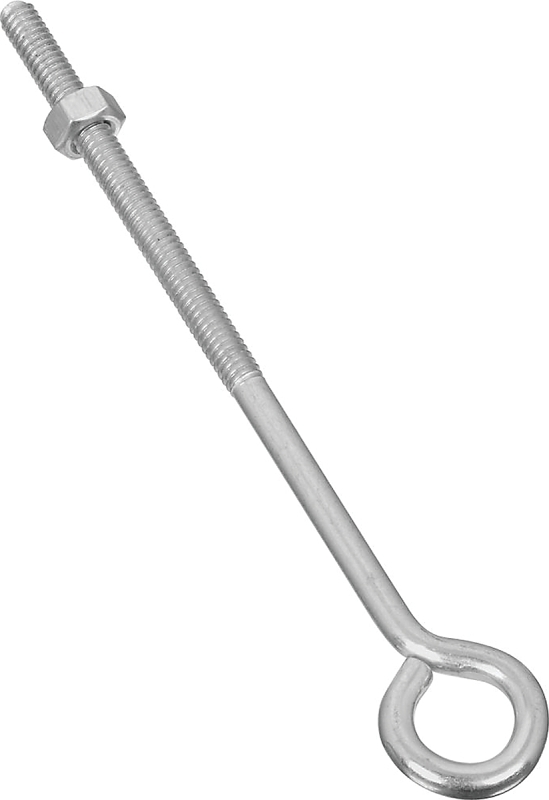 EYE BOLT W/NUT 1/4X6IN ZINC   