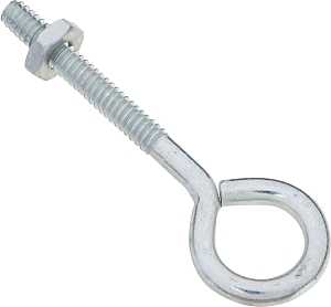 EYE BOLT W/NUT 3/16X2-1/2 ZINC