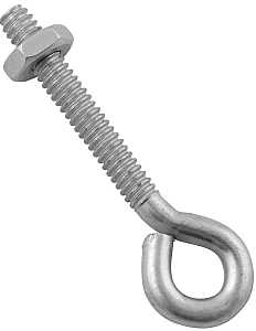 EYE BOLT W/NUT 3/16X2IN ZINC  