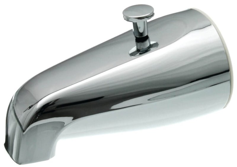 [1808393] TUB SPOUT W/DIVERTER CHROME   
