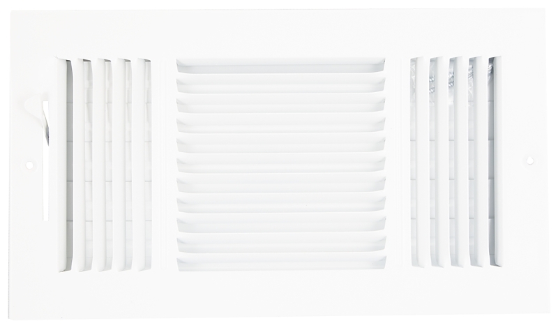 REGISTER SIDEWALL 3WY 12X6 WHT