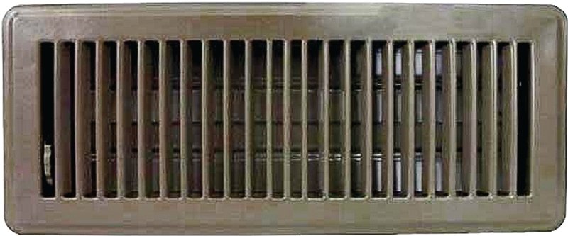 REGISTER FLOOR 4X12IN BRN     