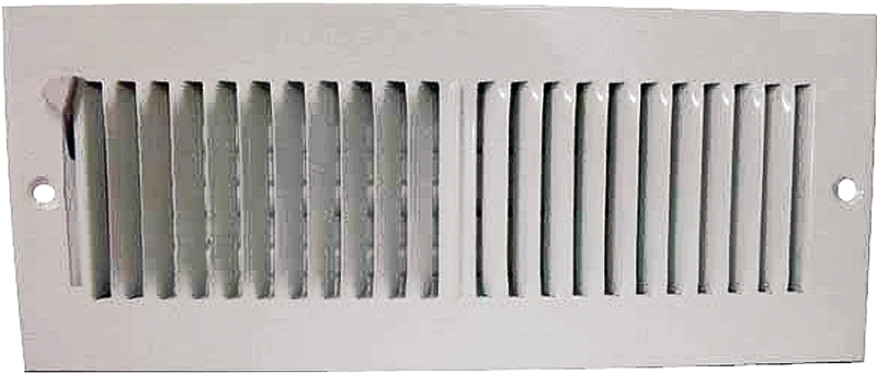 REGISTER SIDEWALL 2WY 12X4 WHT