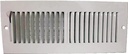 REGISTER SIDEWALL 2WY 12X4 WHT