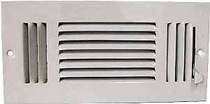REGISTER SIDEWALL 3WY 10X4 WHT
