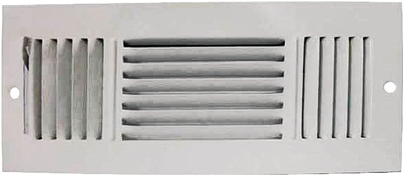 REGISTER SIDEWALL 3WY 12X4 WHT