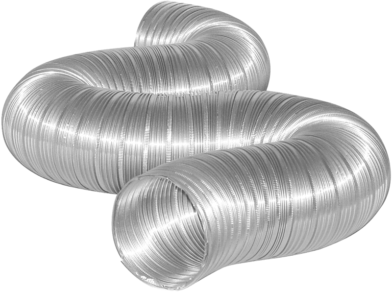 DUCT ALUM SEMI-R 4IN X 8FT    