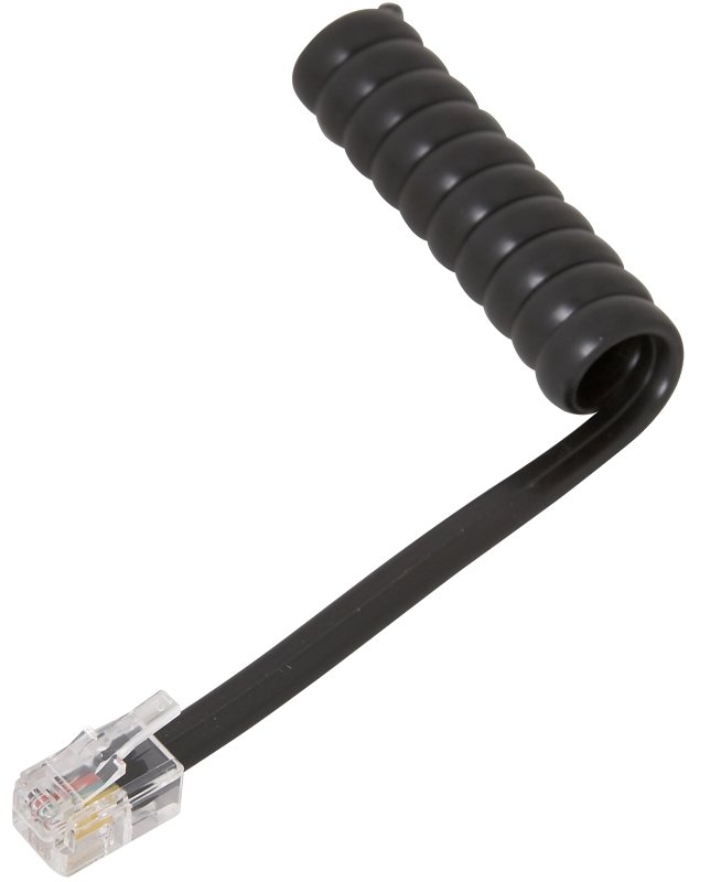 [6310957] CORD PHONE COIL-HNDST 25FT BLK