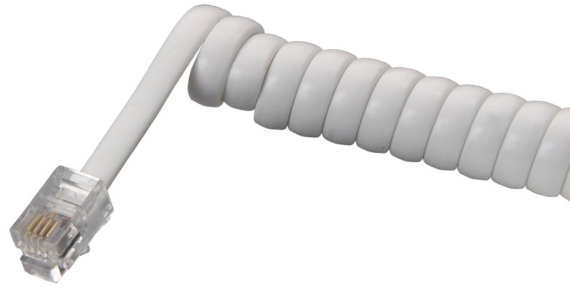[6311047] CORD PHONE COIL-HNDST 25FT WHT