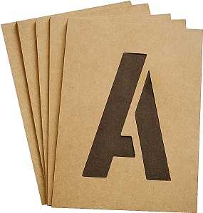 STENCIL NUMBER/LETTER 4IN KIT 