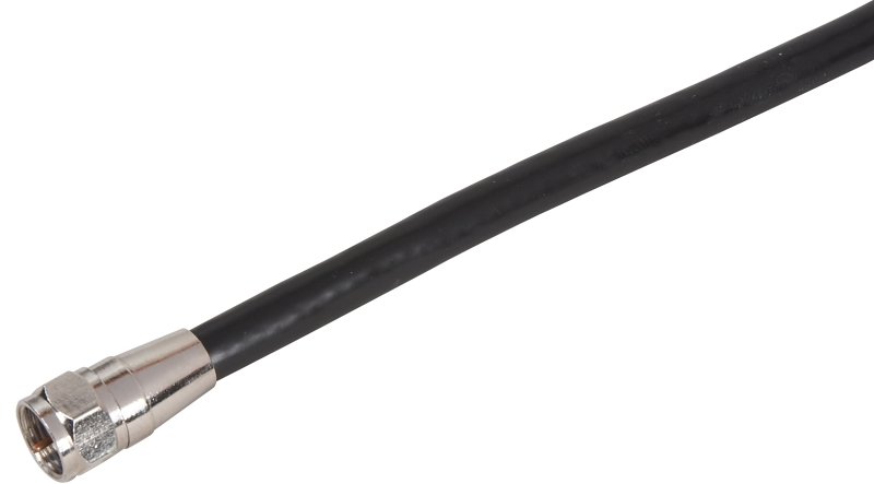 [6318489] CABLE COAX RG6/F CONN 12FT BLK
