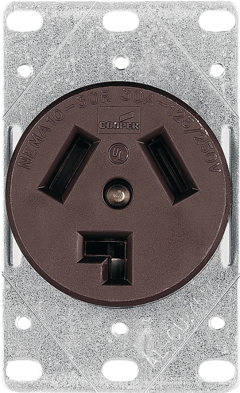 RECEPTACLE PWR FLUSH 3P/3W 30A