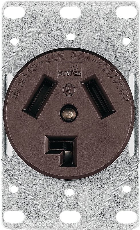 [6174668] RECEPTACLE PWR FLUSH 3P/3W 30A