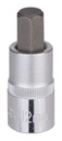 SOCKET HEX BIT 12MM 1/2DR MET 