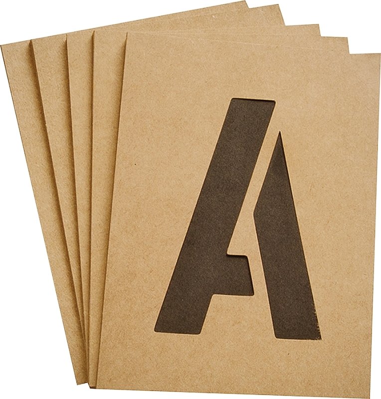 STENCIL NUMBER/LETTER 3IN KIT 