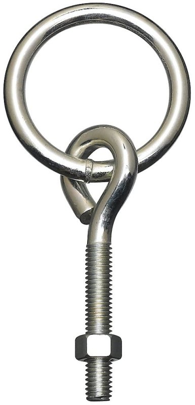 RING HITCH W/BOLT 3/8X3-3/4 ZN